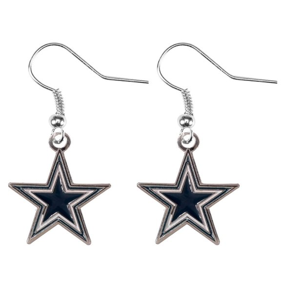 Jewelry - Dallas Cowboys J Hook Logo Earrings